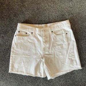 Never worn J Crew distressed shorts